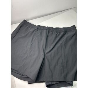 DSG Men's‎ Black 2n1 Agility Shorts 2XL Built In Liner Inseam 5" New 997
